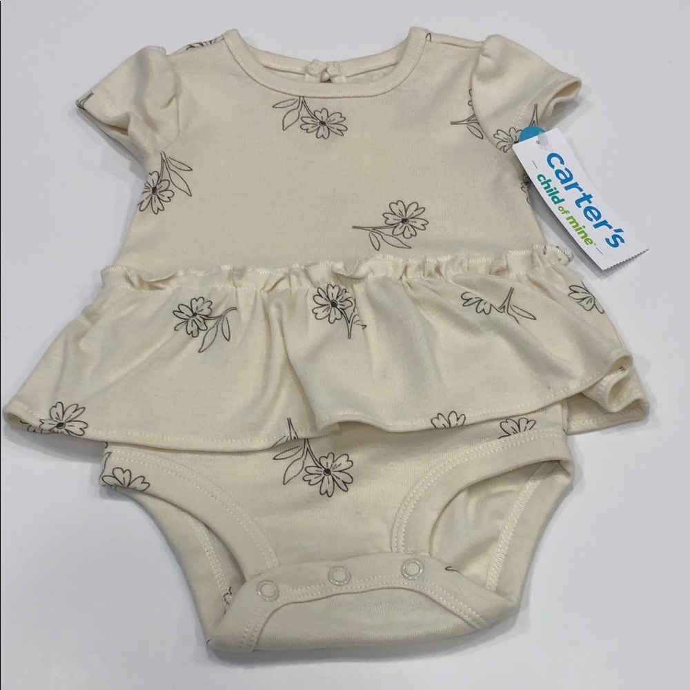 Carter’s Baby Girl Floral Bodysuit | 0–3 Months | NWT